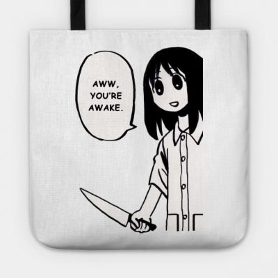 Aww Youre Awake Funny Azumanga Daioh Knife Osaka Tote Official Haikyuu Merch