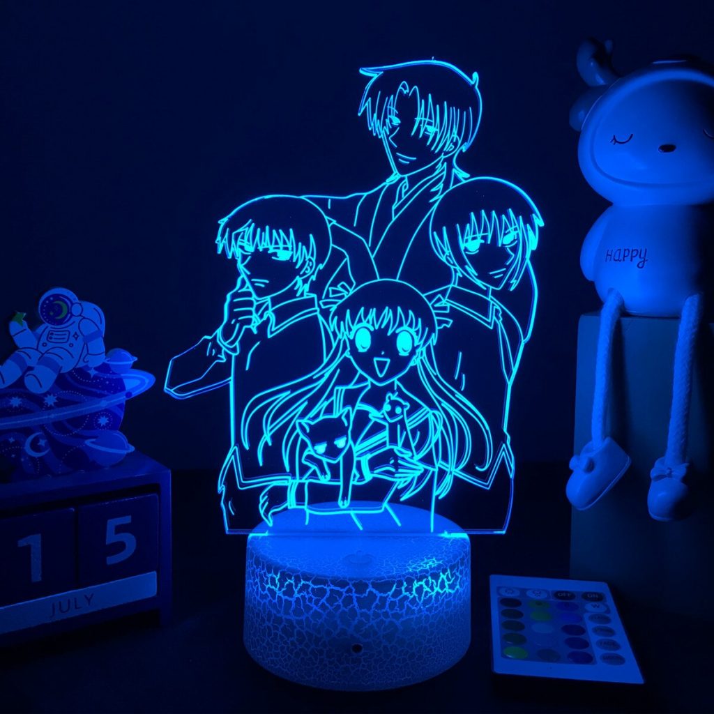 3D LED Lamp Anime Fruits Basket Night Light For for Bedroom Decor Night Light Birthday Gift - Fruits Basket Merch