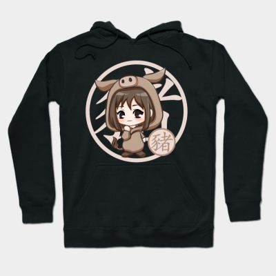 Chibi Pig Zodiac Kagura Hoodie Official Haikyuu Merch