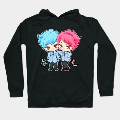 Chibi Hikaru Kaoru Hitachiin Pink Blue Ouran Host Hoodie Official Haikyuu Merch