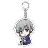 Anime Fruit Basket Key Chain Acrylic Cartoon Figure keychains Metal Holder Key Ring Pendant Jewelry Gift 4 - Fruits Basket Merch