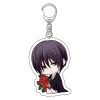 Anime Fruit Basket Key Chain Acrylic Cartoon Figure keychains Metal Holder Key Ring Pendant Jewelry Gift 5 - Fruits Basket Merch