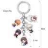 Cute Anime Fruits Basket Keychain Double Sided Key Chain Pendant Acrylic Anime Accessories Cartoon Keyring 1 - Fruits Basket Merch