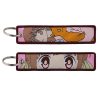 Fruit Basket Anime Cute Embroidery Key Fobs Key Tag For Motorcycles Cars Backpack Chaveiro Keychain Fashion 1 - Fruits Basket Merch