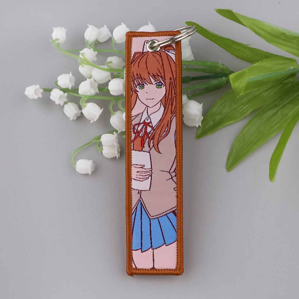 Fruit Basket Anime Cute Embroidery Key Fobs Key Tag For Motorcycles Cars Backpack Chaveiro Keychain Fashion 2 - Fruits Basket Merch