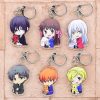 Fruits Basket Keychain Cute Double Sided Key Chain Pendant Acrylic Anime Accessories Cartoon Keyring - Fruits Basket Merch