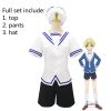 Sohma Momiji Cosplay Costume Anime Fruits Basket Sailor Suit Full Set with Hat Halloween Party Cosplay 1 - Fruits Basket Merch