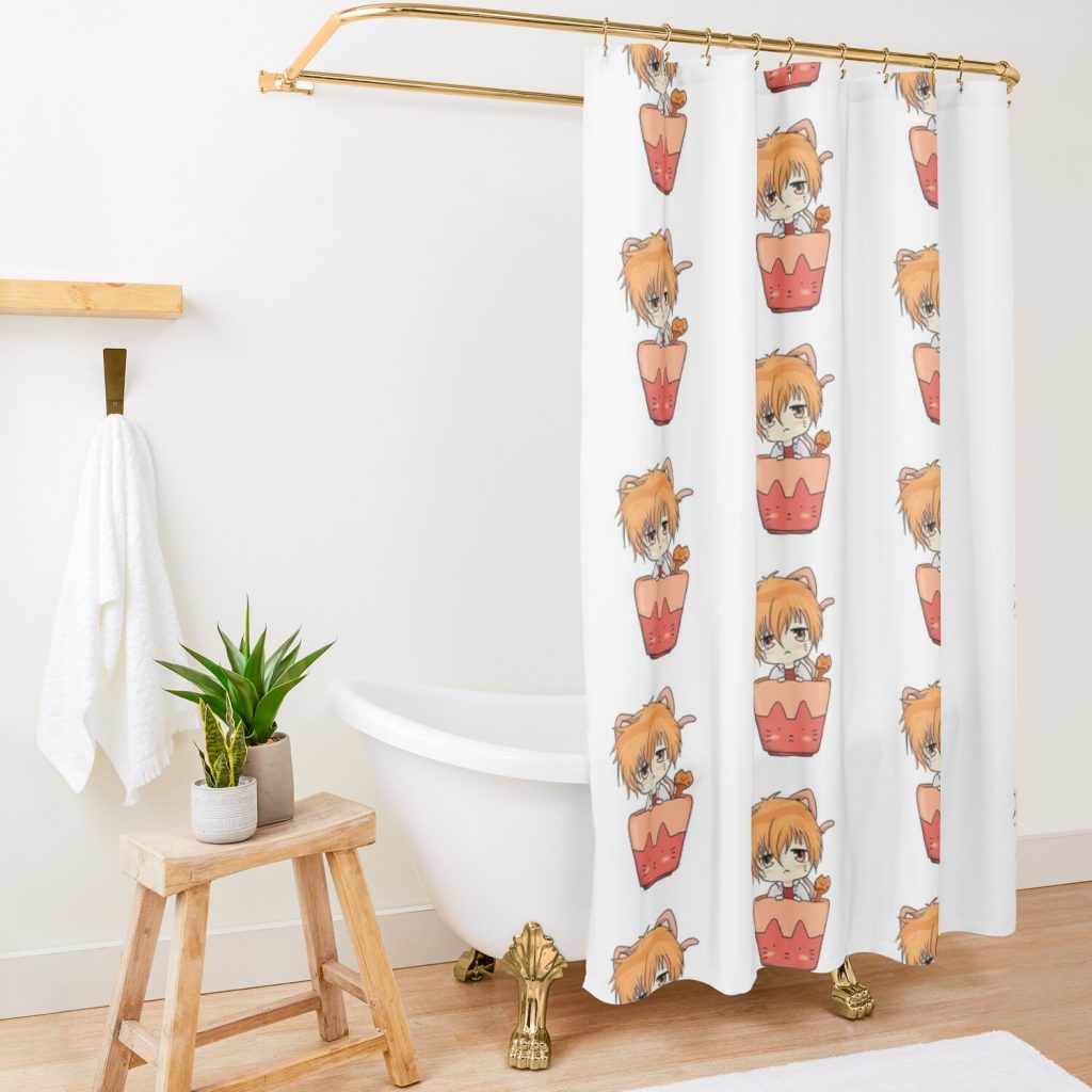 Kyo Sohma Chibi - Fruit Basket Shower Curtain Official Fruits Basket Merch