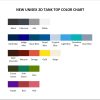 tank top color chart - Fruits Basket Merch